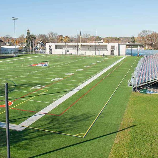 Photo of Schneider Stadium in the fall